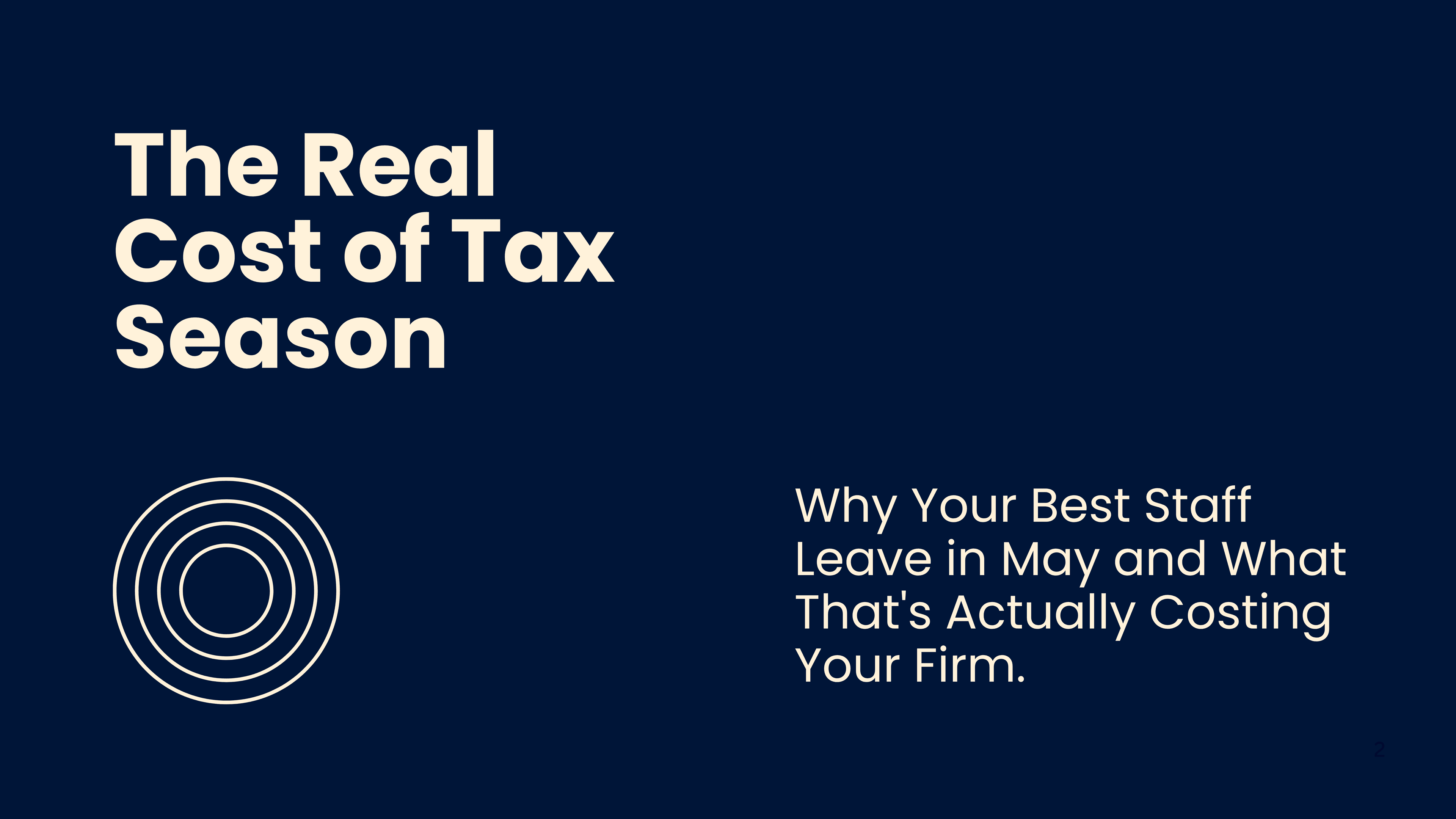 The Real Cost of Tax Season: Why Your Best Staff Leave in May and What That's Actually Costing Your Firm